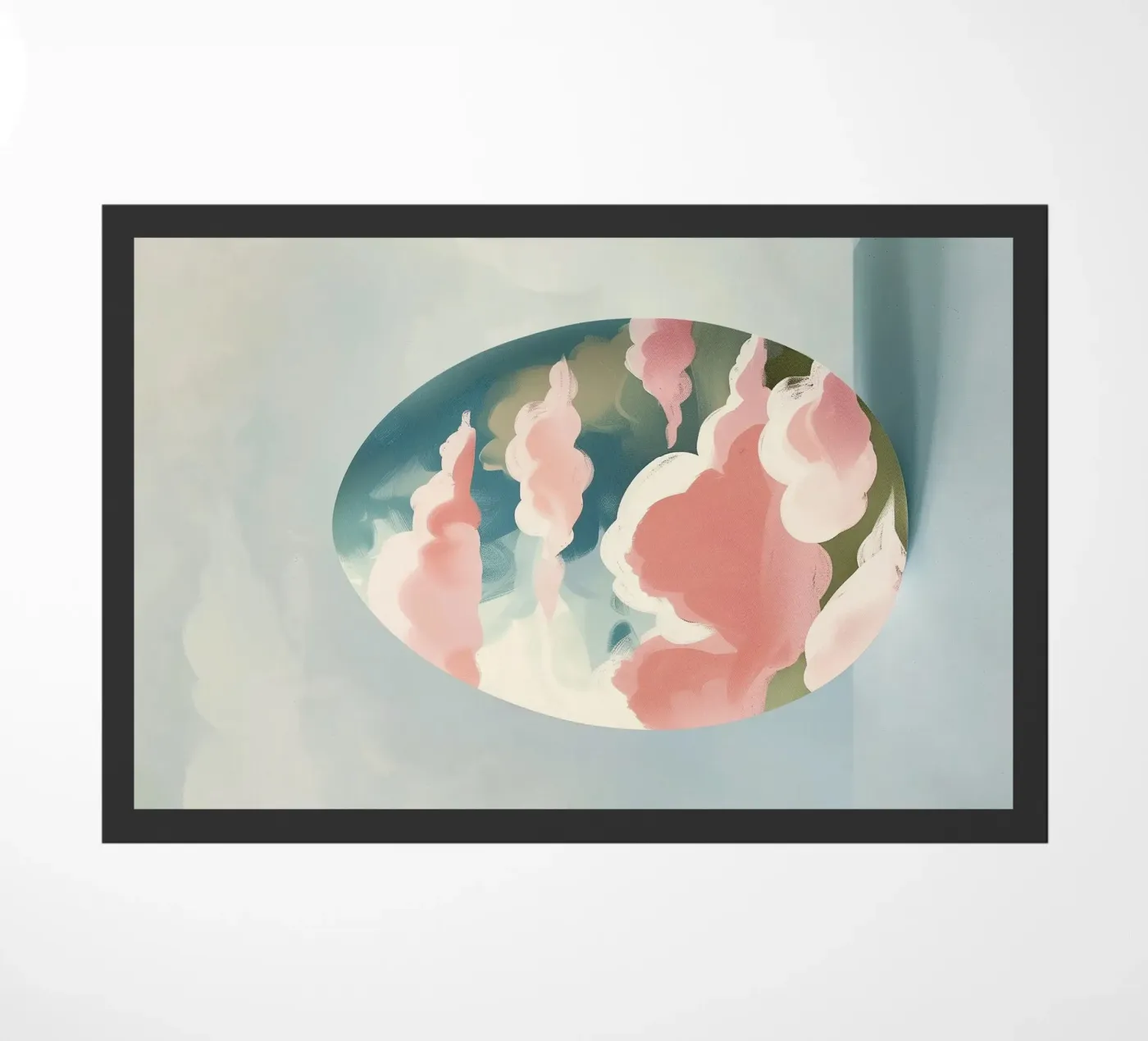 Pastel Cloud Egg deurmat van softsoul