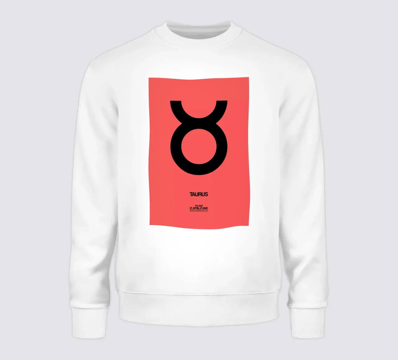 Taurus Zodiac Sign Black felpa da Naxart