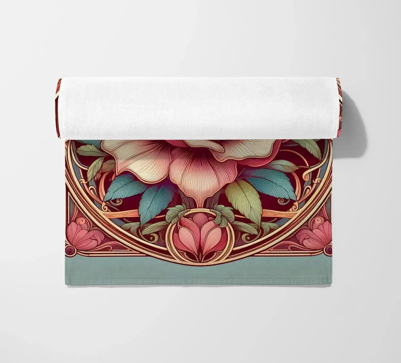 Rose Ornament telo mare da Art-Nouveau-Dsg
