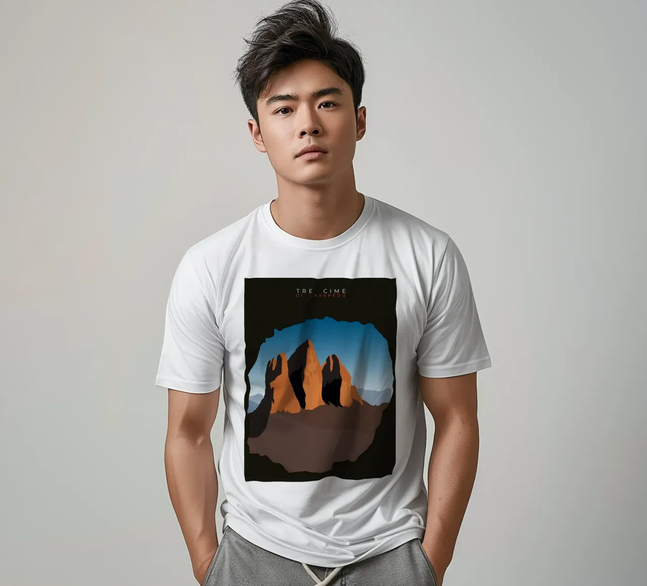 Tre Cime di Lavaredo t-shirt da minimalist designs
