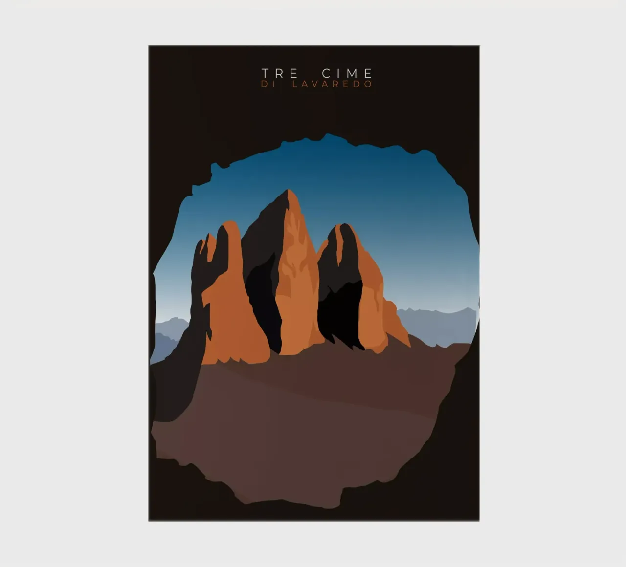 Tre Cime di Lavaredo notebook by minimalist designs