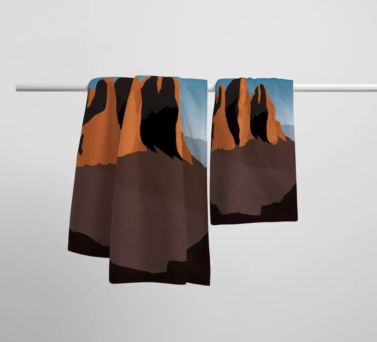 Tre Cime di Lavaredo asciugamano da bagno da minimalist designs