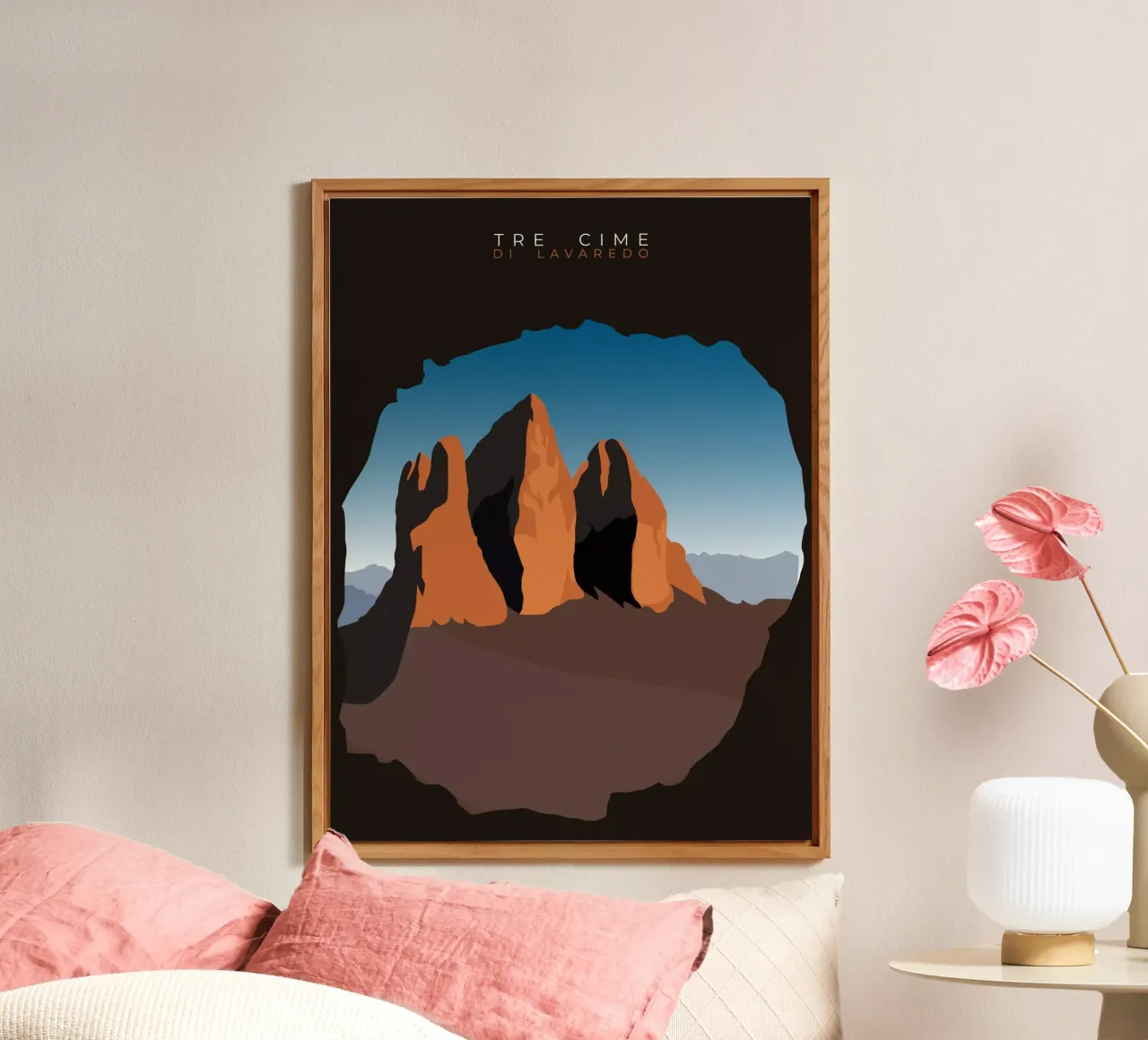 Tre Cime di Lavaredo alluminio dibond da minimalist designs