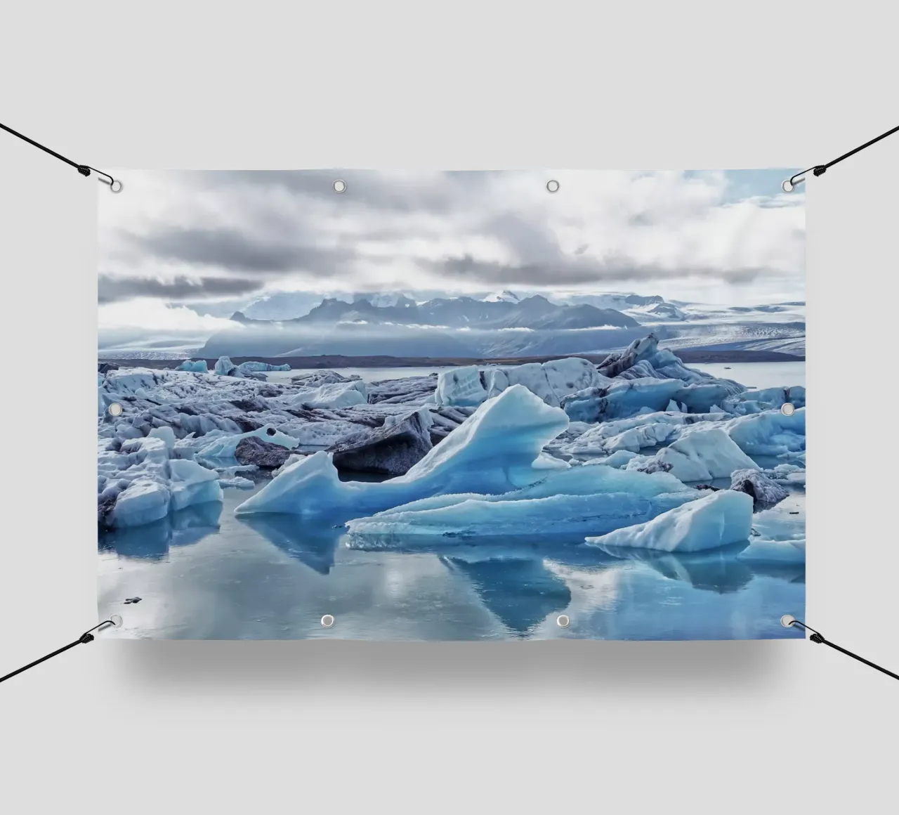 Jökulsárlón Glacier Lagoon telo in pvc da Fjöllart