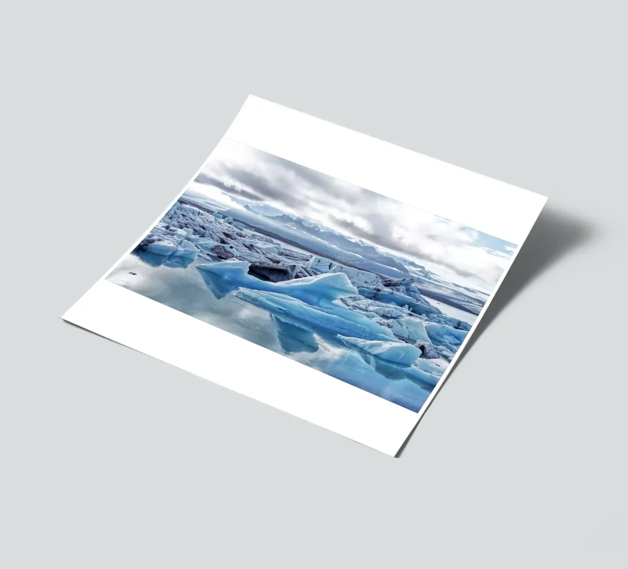 Jökulsárlón Glacier Lagoon sticker sheet by Fjöllart