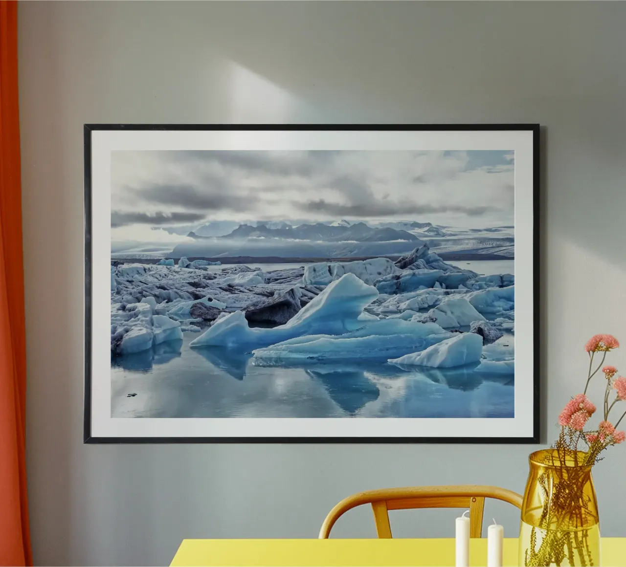 Jökulsárlón Glacier Lagoon carta hahnemühle da Fjöllart