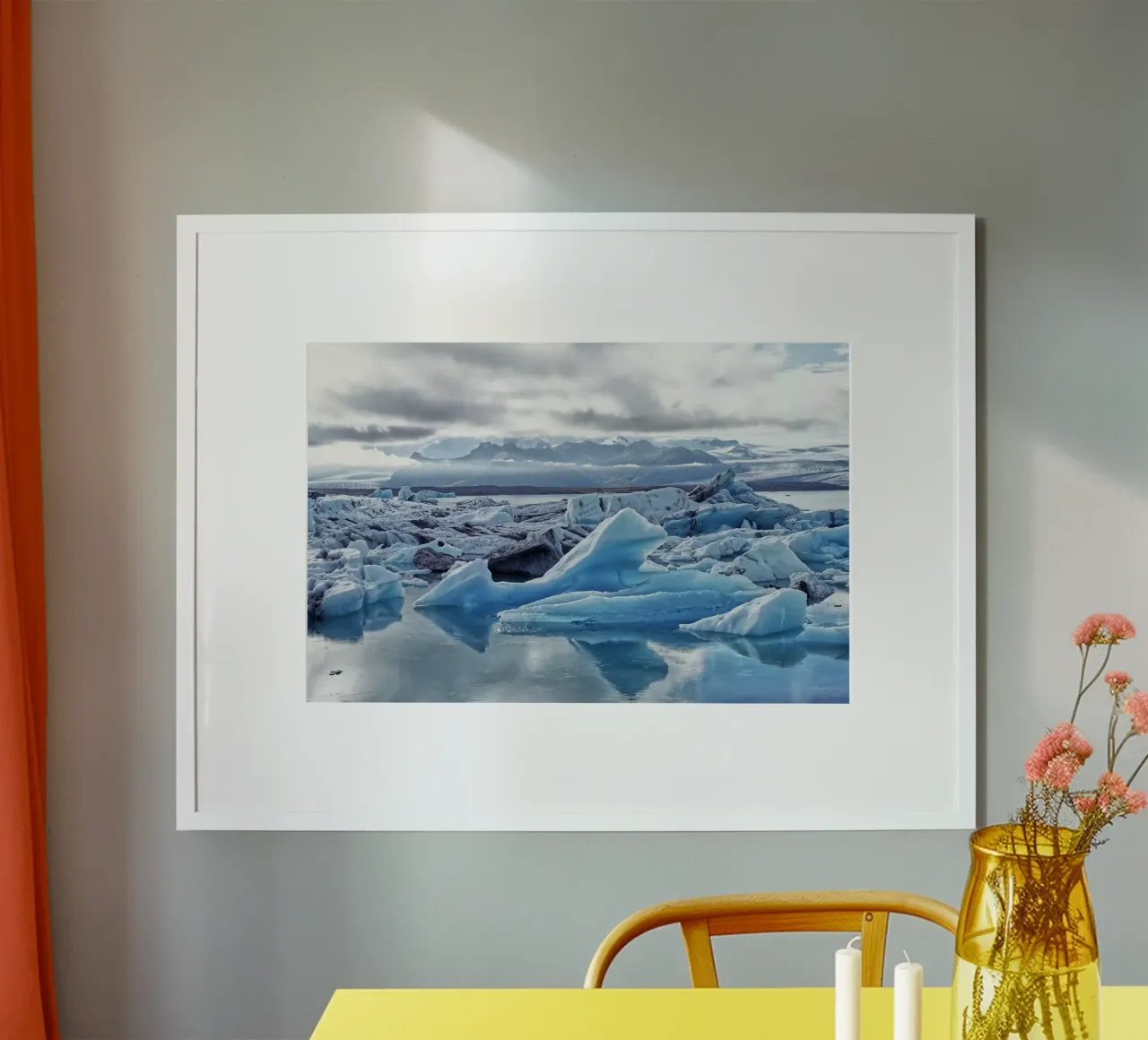 Jökulsárlón Glacier Lagoon carta hahnemühle da Fjöllart
