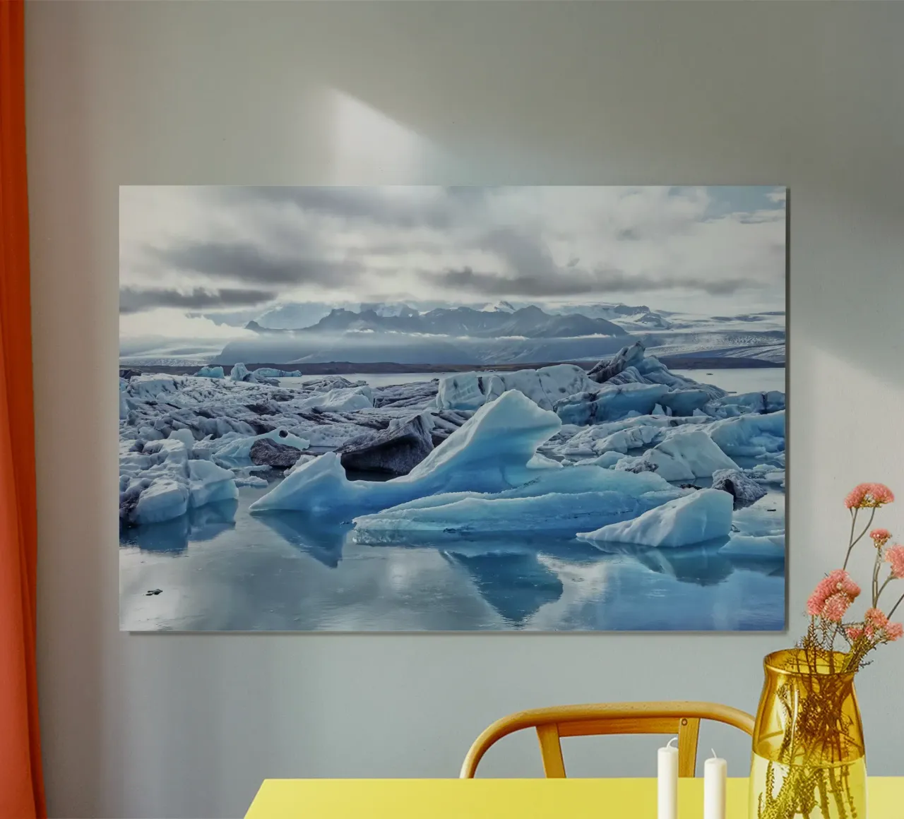 Jökulsárlón Glacier Lagoon carta hahnemühle da Fjöllart
