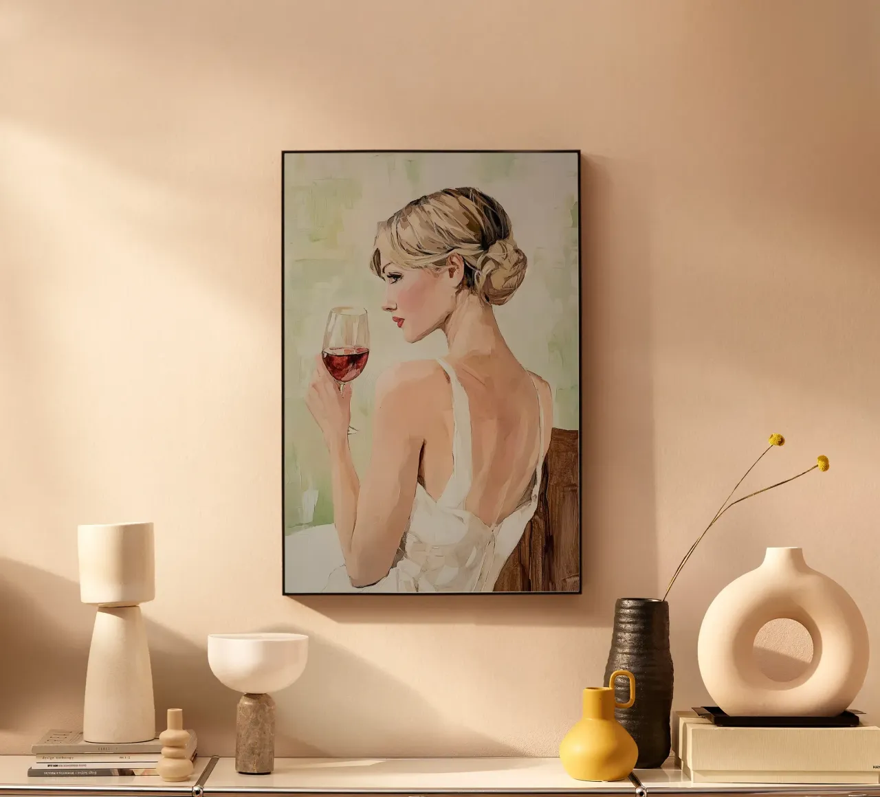 Wein und Weiblichkeit Acryl-Glas von Carinaprint