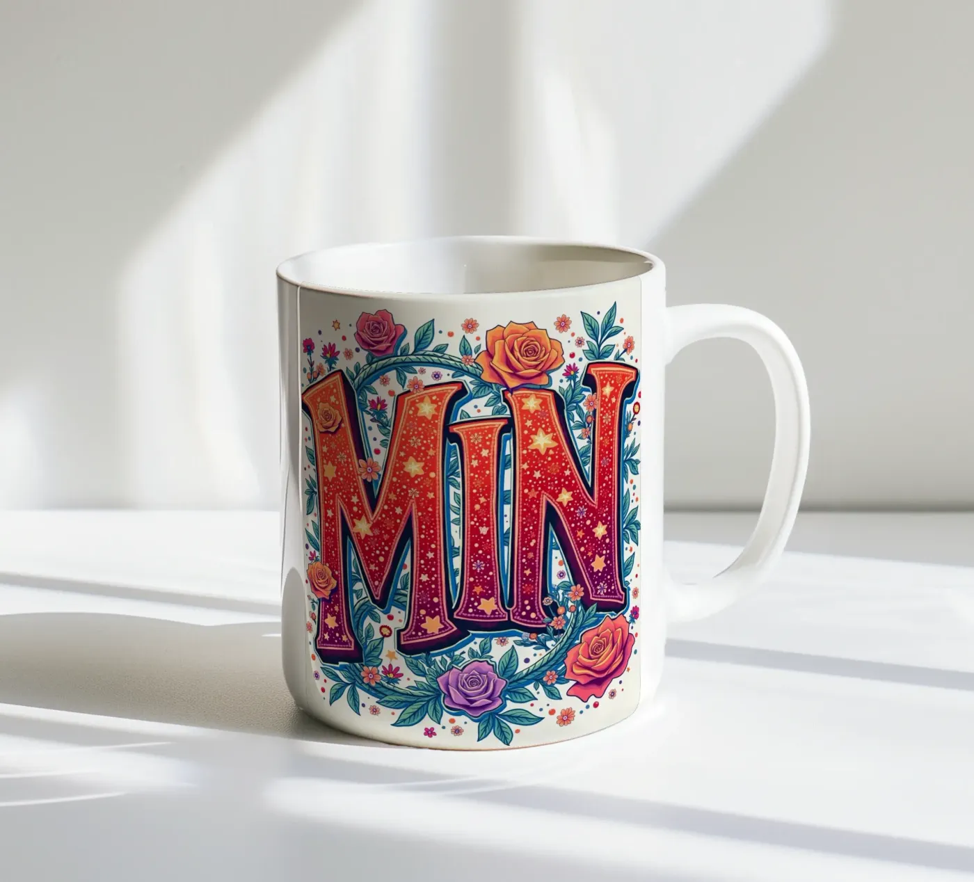 MIN ceramic mug by CASTILO Namengalerie