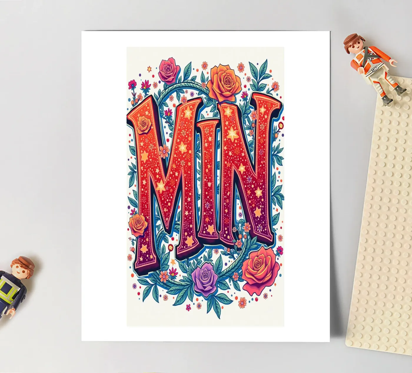 MIN sticker sheet by CASTILO Namengalerie