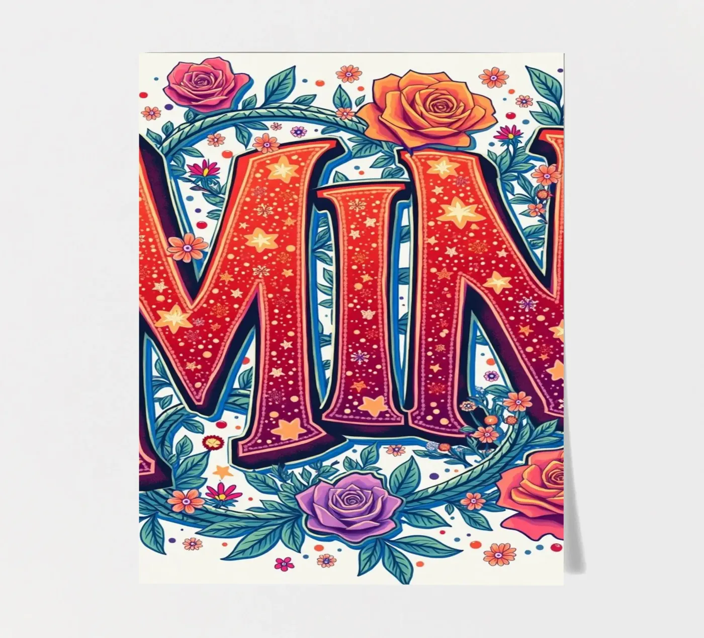 MIN sticker sheet by CASTILO Namengalerie