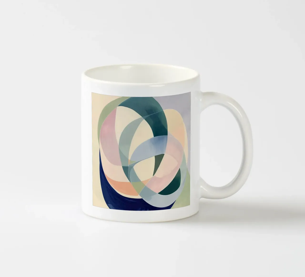 Interwoven Forms ceramic mug by softsoul