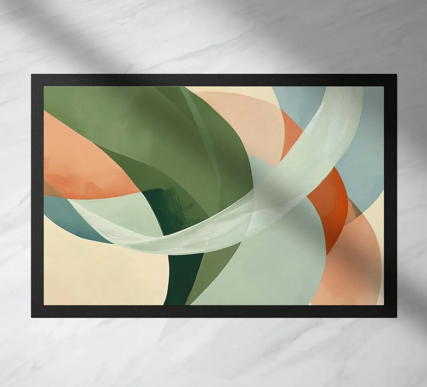 Chromatic Flow doormat by softsoul