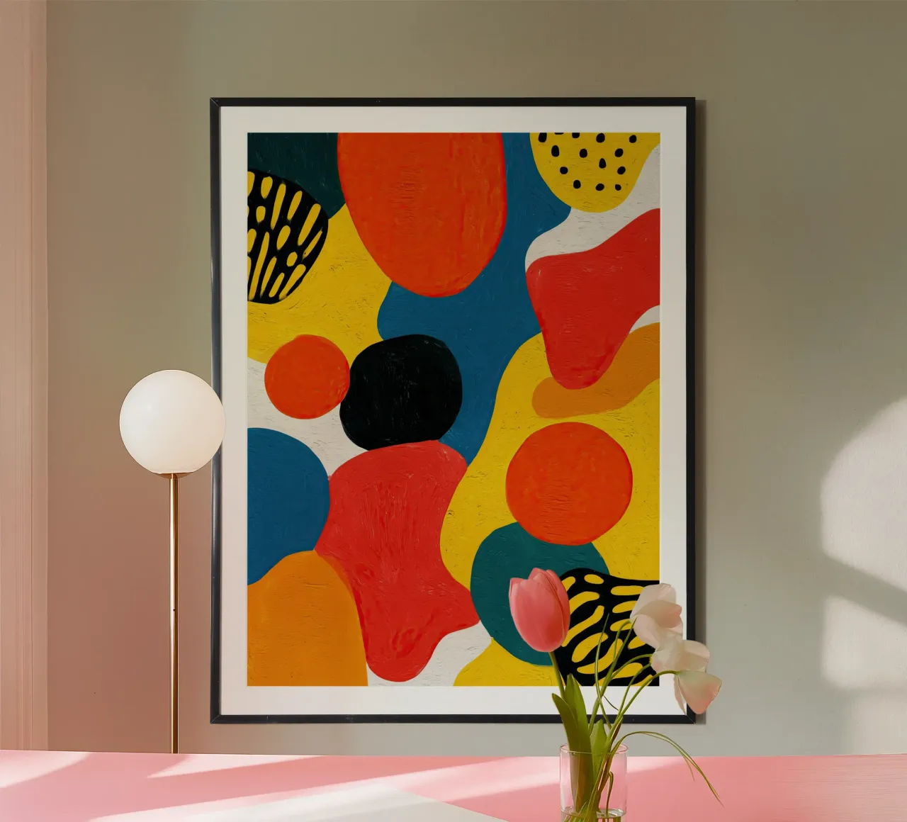 Dancing Shapes poster by Sienna Atelier