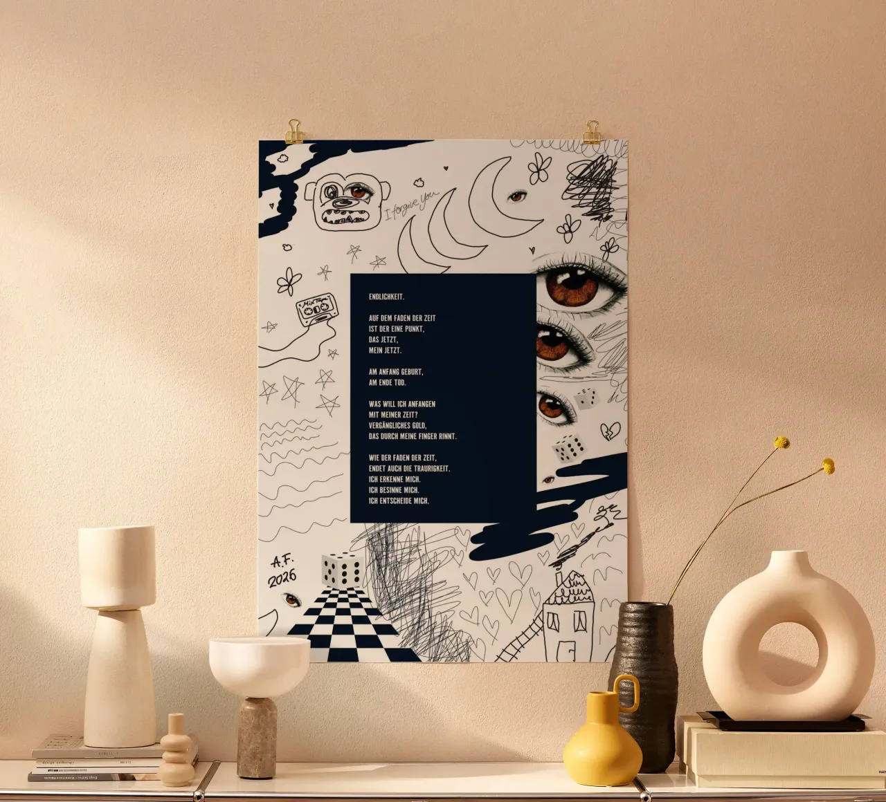 finiteness poster by Fraysein Design