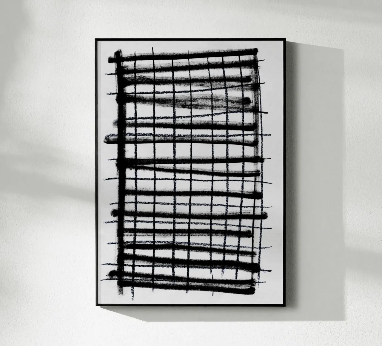 Scribbled Grid acryl van Mareike Böhmer