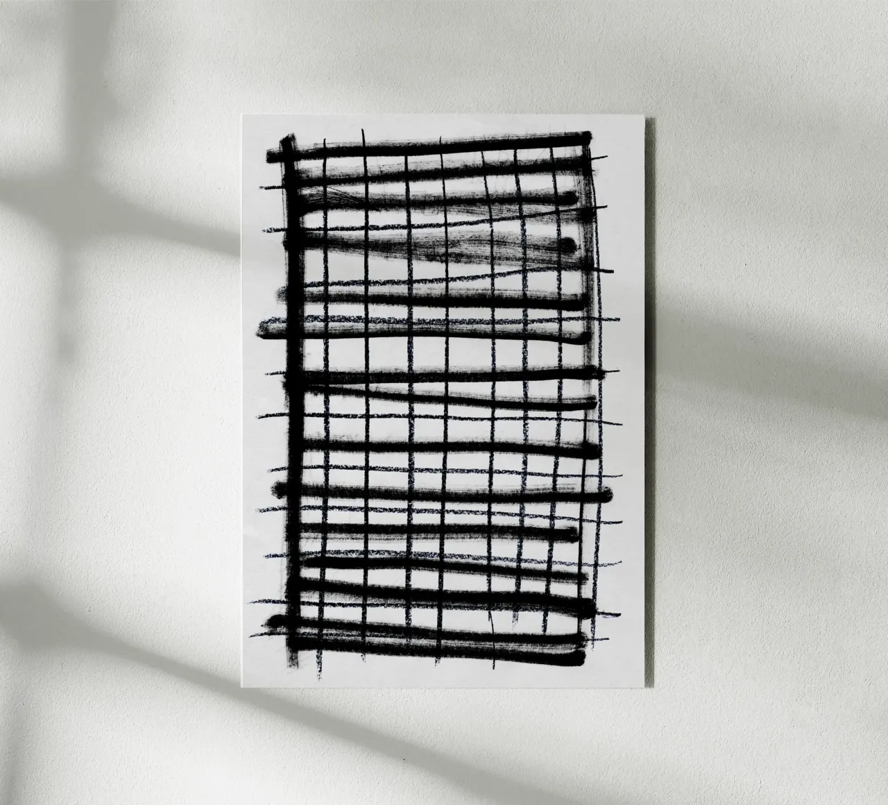 Scribbled Grid alluminio dibond da Mareike Böhmer