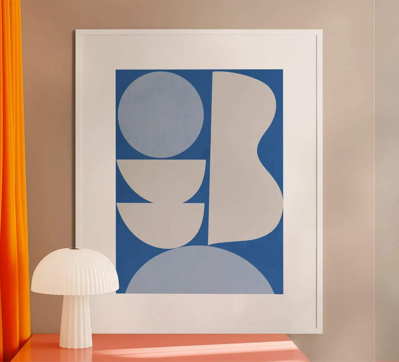 Blue Minimal poster by ThingDesign