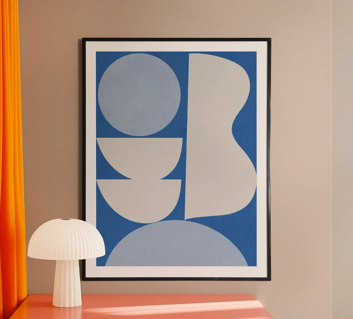 Blue Minimal poster by ThingDesign