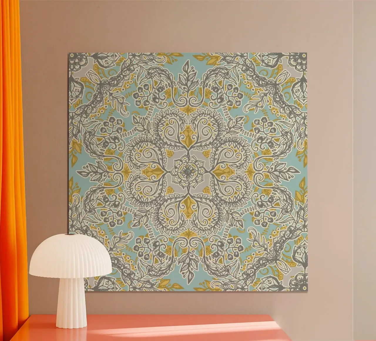Gypsy Floral poster con telaio in plastica da Micklyn Le Feuvre