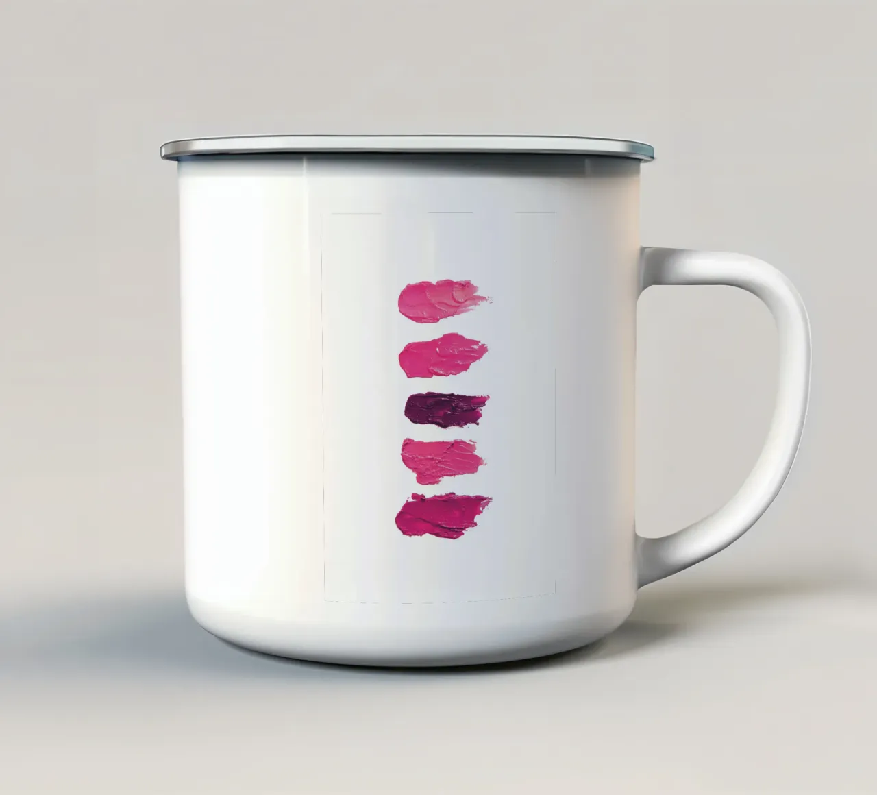 Labbra rosa - Bellezza a colori tazza in smalto da Whole©
