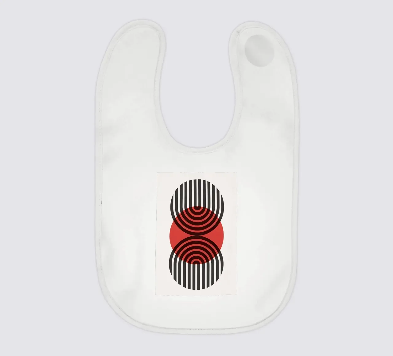 Bauhaus Eclipse Geometrie baby slabbetje van Sun Flower