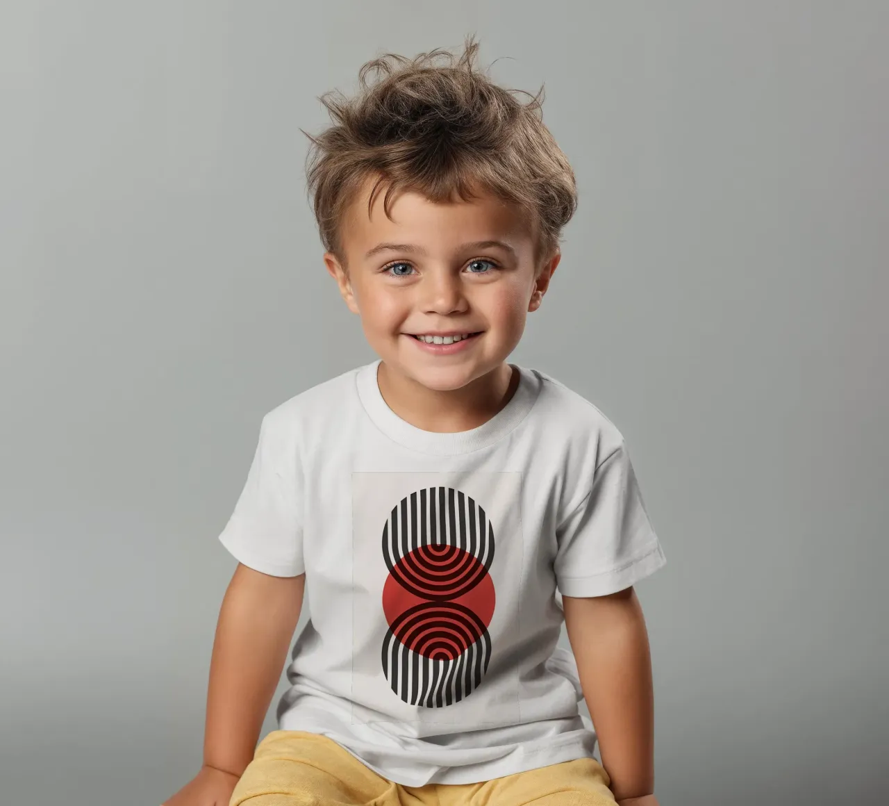 Geometria dell'eclissi Bauhaus t-shirt bambini da Sun Flower