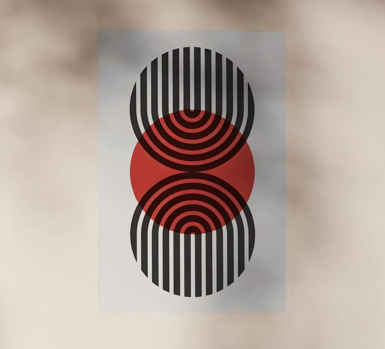 Geometria dell'eclissi Bauhaus pellicola backlit da Sun Flower