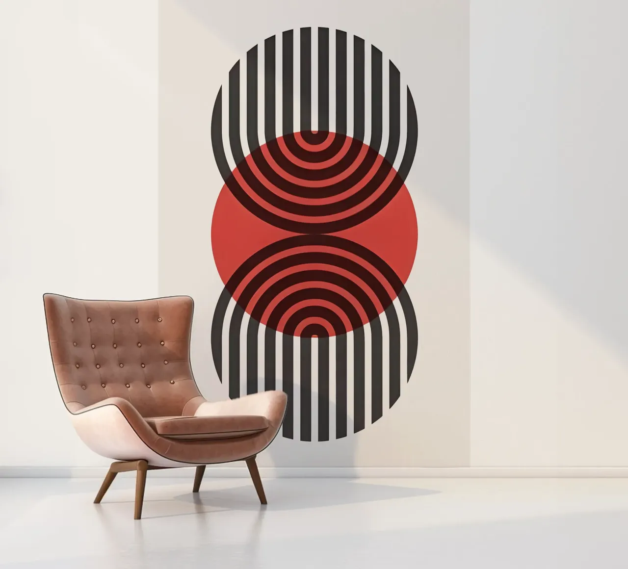 Bauhaus Eclipse Geometrie fotobehang van Sun Flower