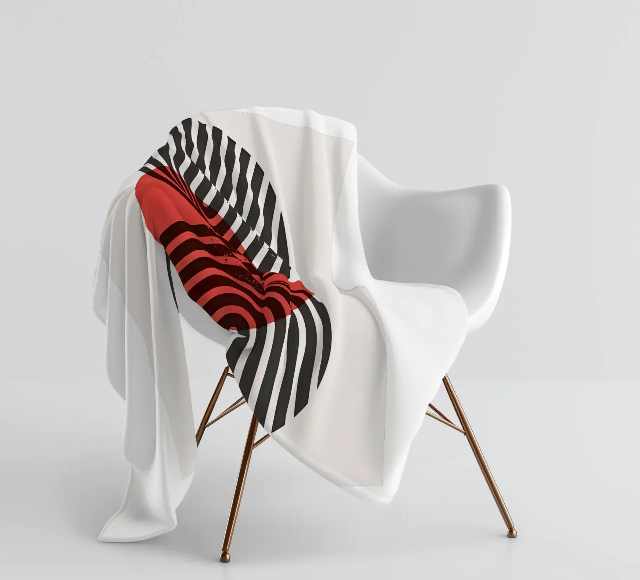 Bauhaus Eclipse Geometry Fleecedecke von Sun Flower