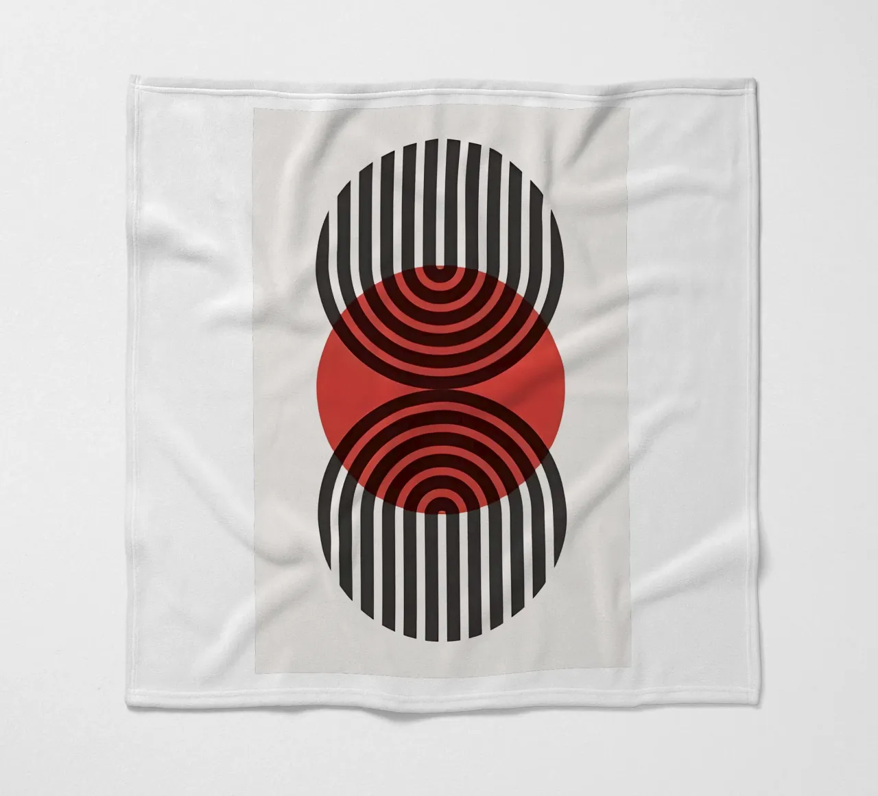 Bauhaus Eclipse Geometry Fleecedecke von Sun Flower