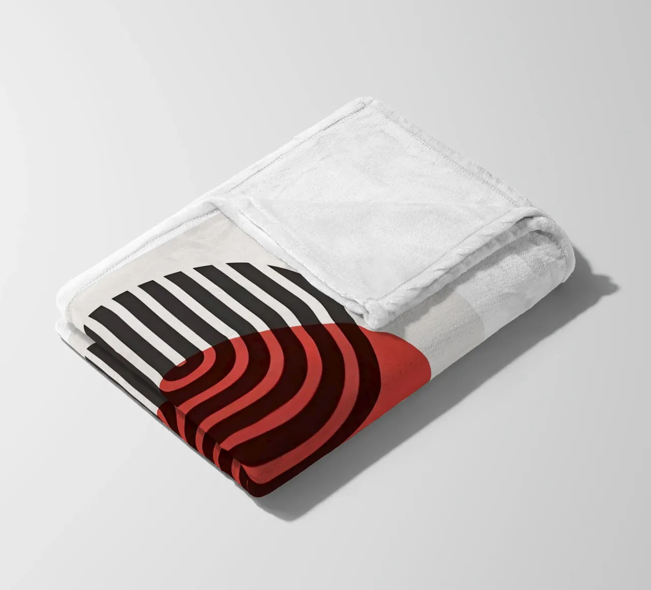 Bauhaus Eclipse Geometry Fleecedecke von Sun Flower