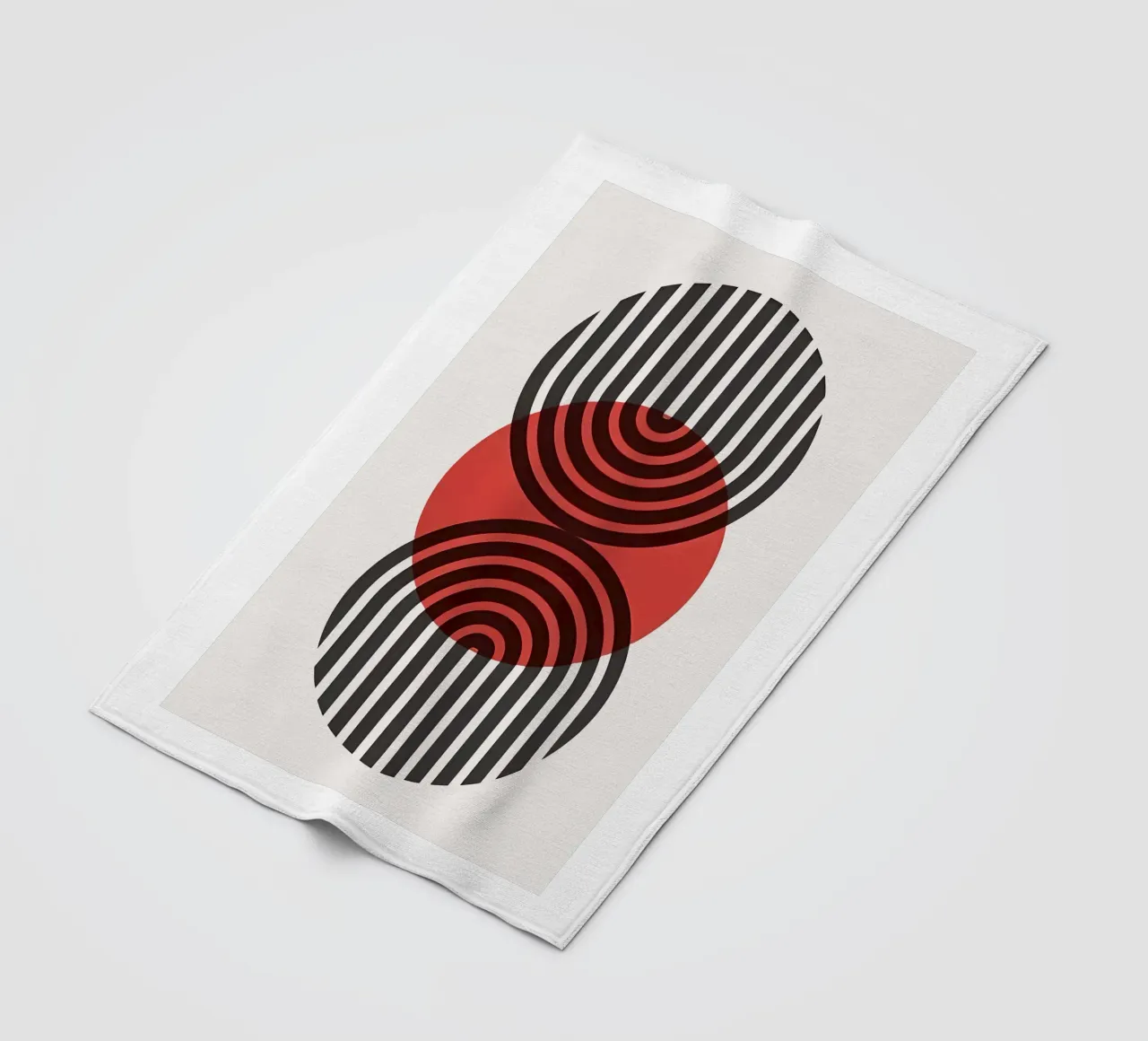 Bauhaus Eclipse Geometry Fleecedecke von Sun Flower