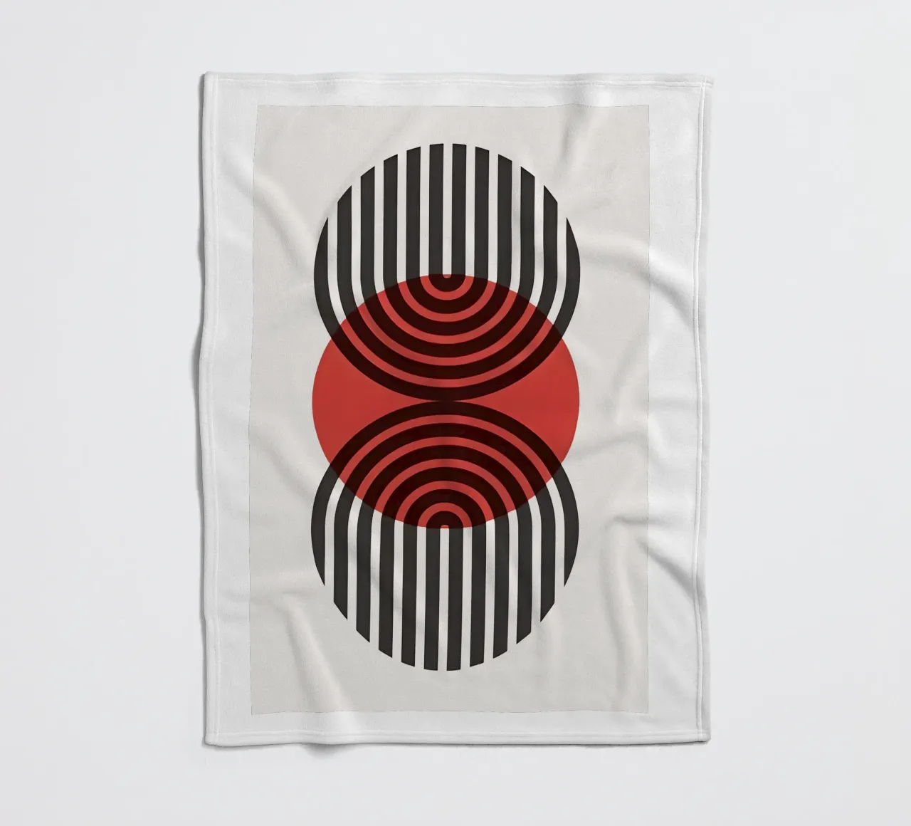 Bauhaus Eclipse Geometry Fleecedecke von Sun Flower