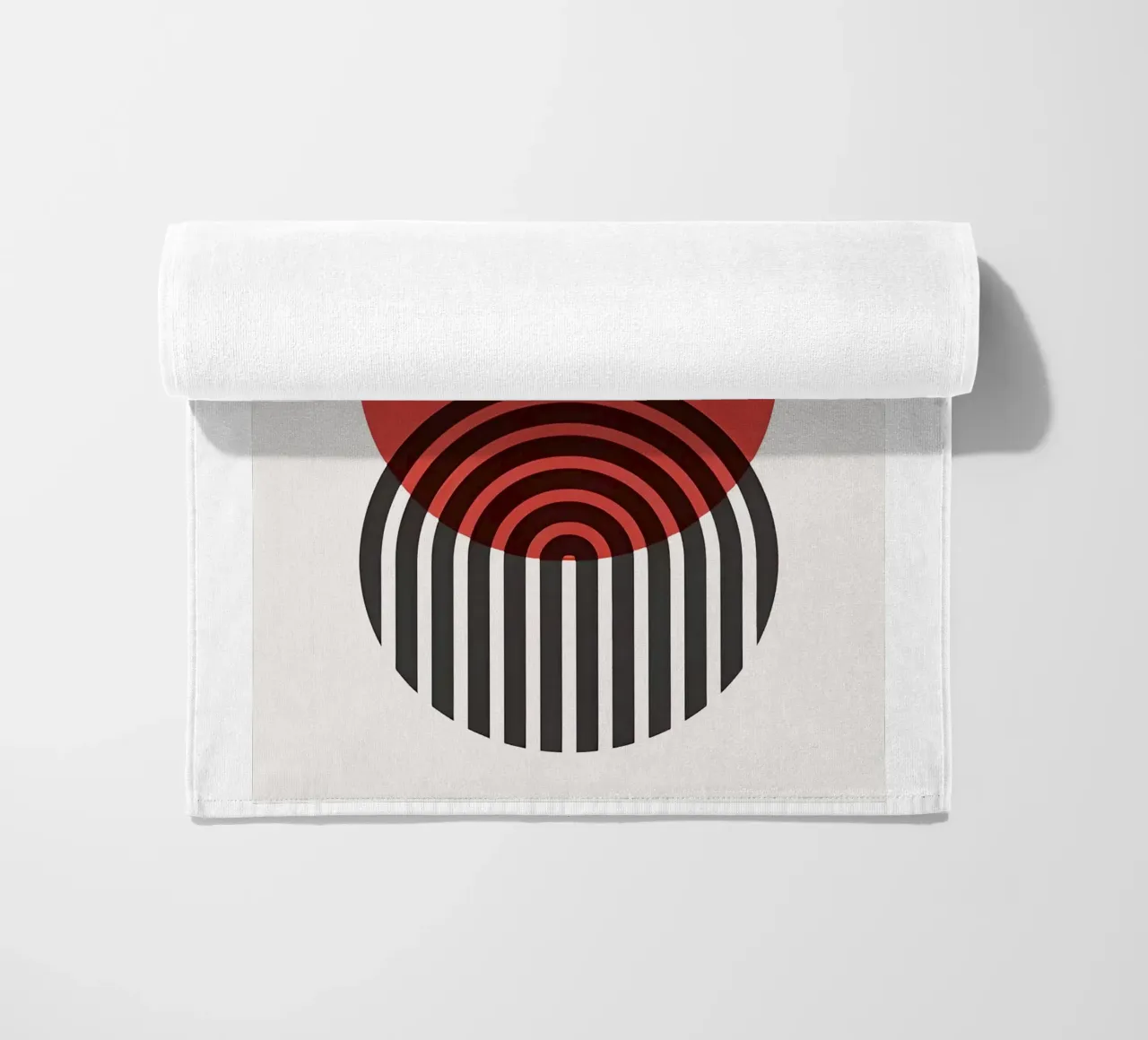 Bauhaus Eclipse Geometry strandhanddoek van Sun Flower