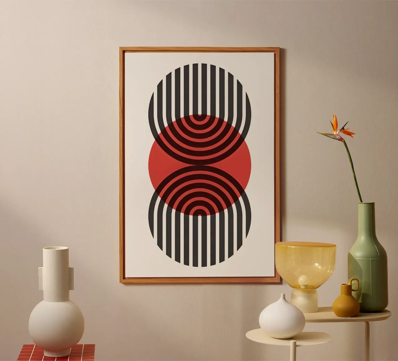 Bauhaus Eclipse Geometry forex plate by Sun Flower