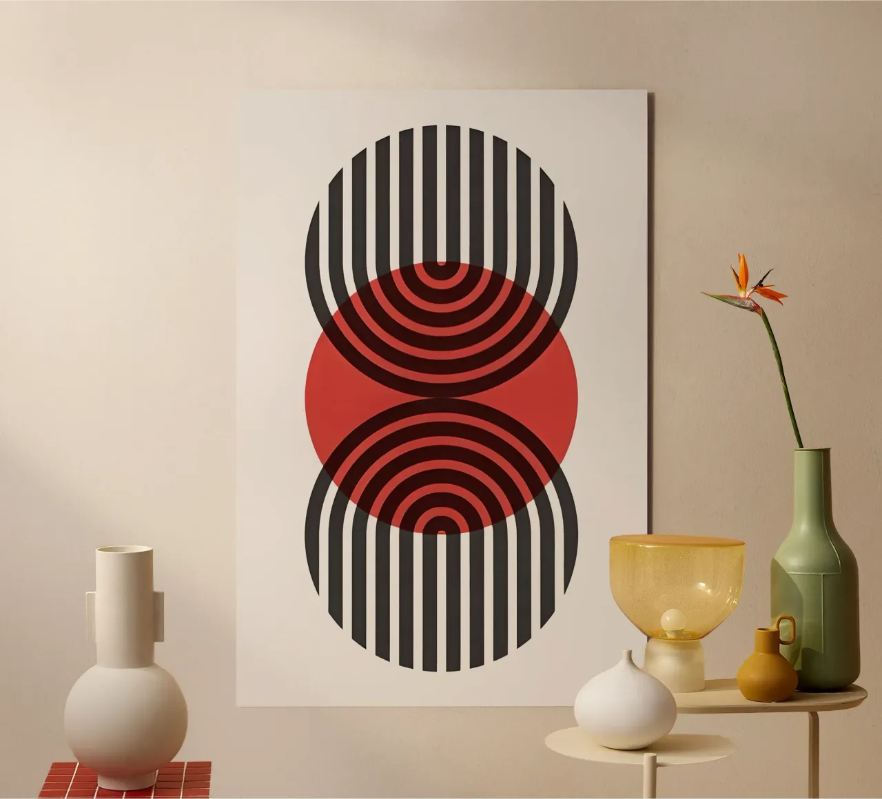 Bauhaus Eclipse Geometry forex plate by Sun Flower