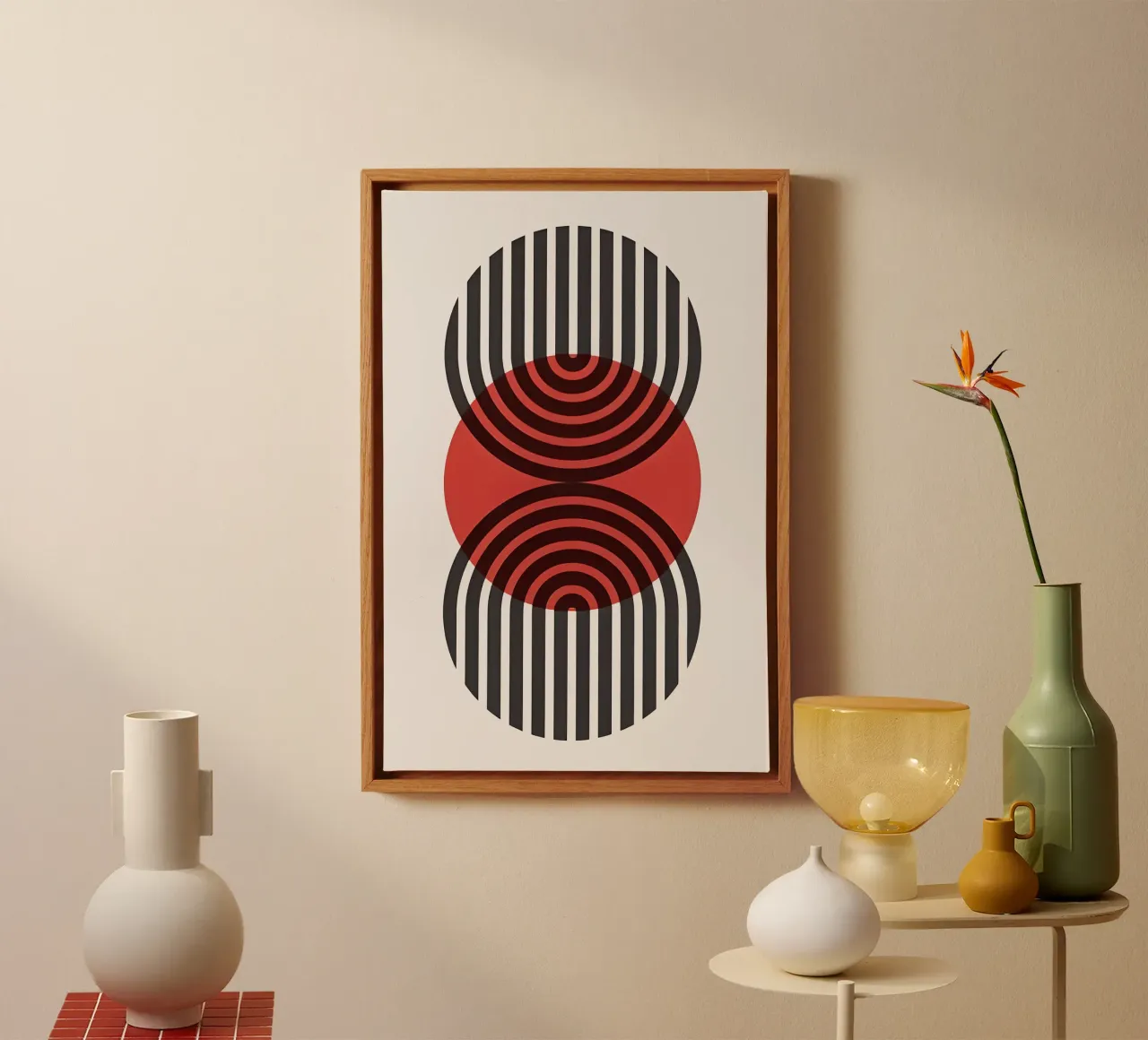 Geometria dell'eclissi Bauhaus tela da Sun Flower