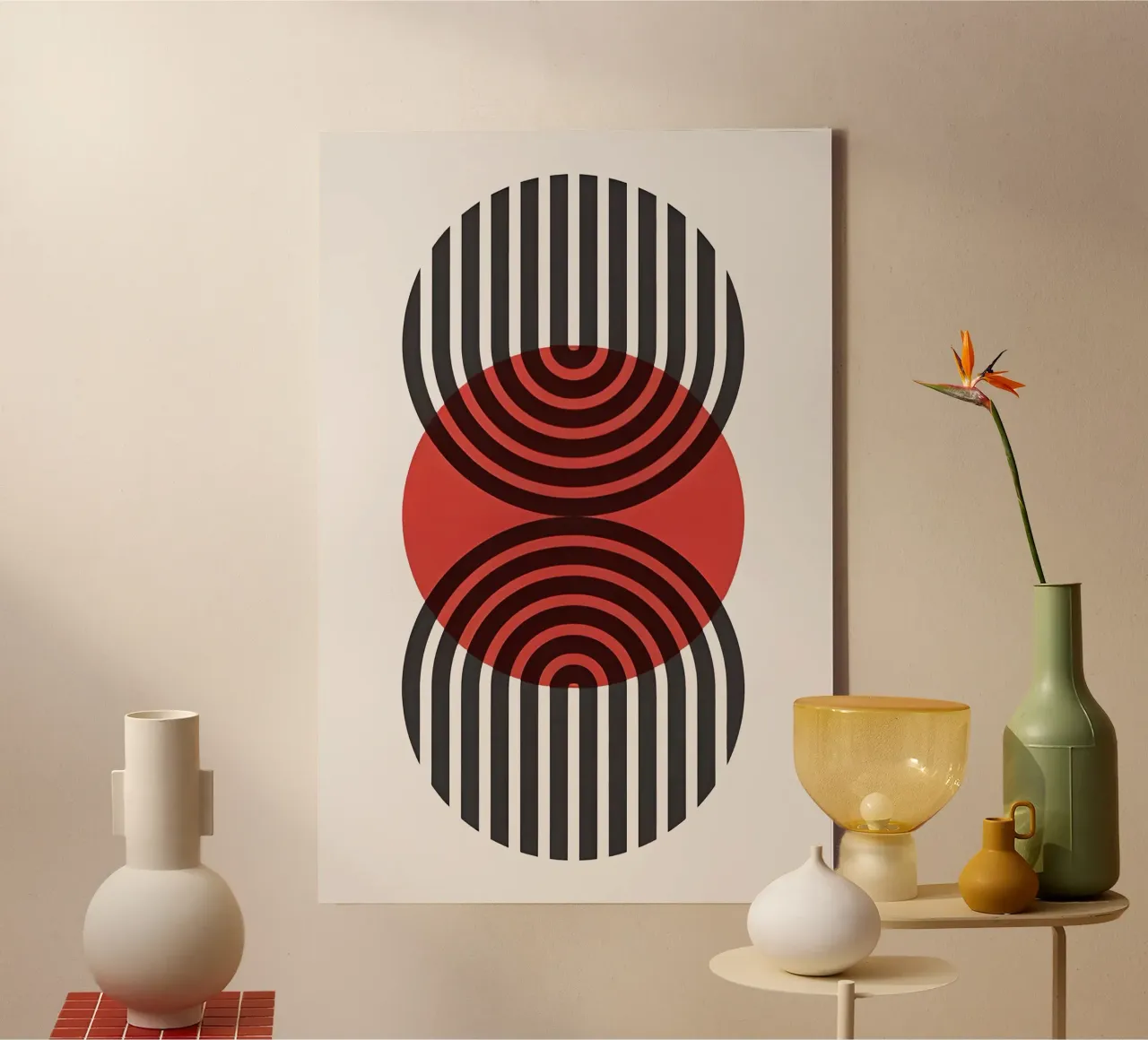 Geometria dell'eclissi Bauhaus tela da Sun Flower