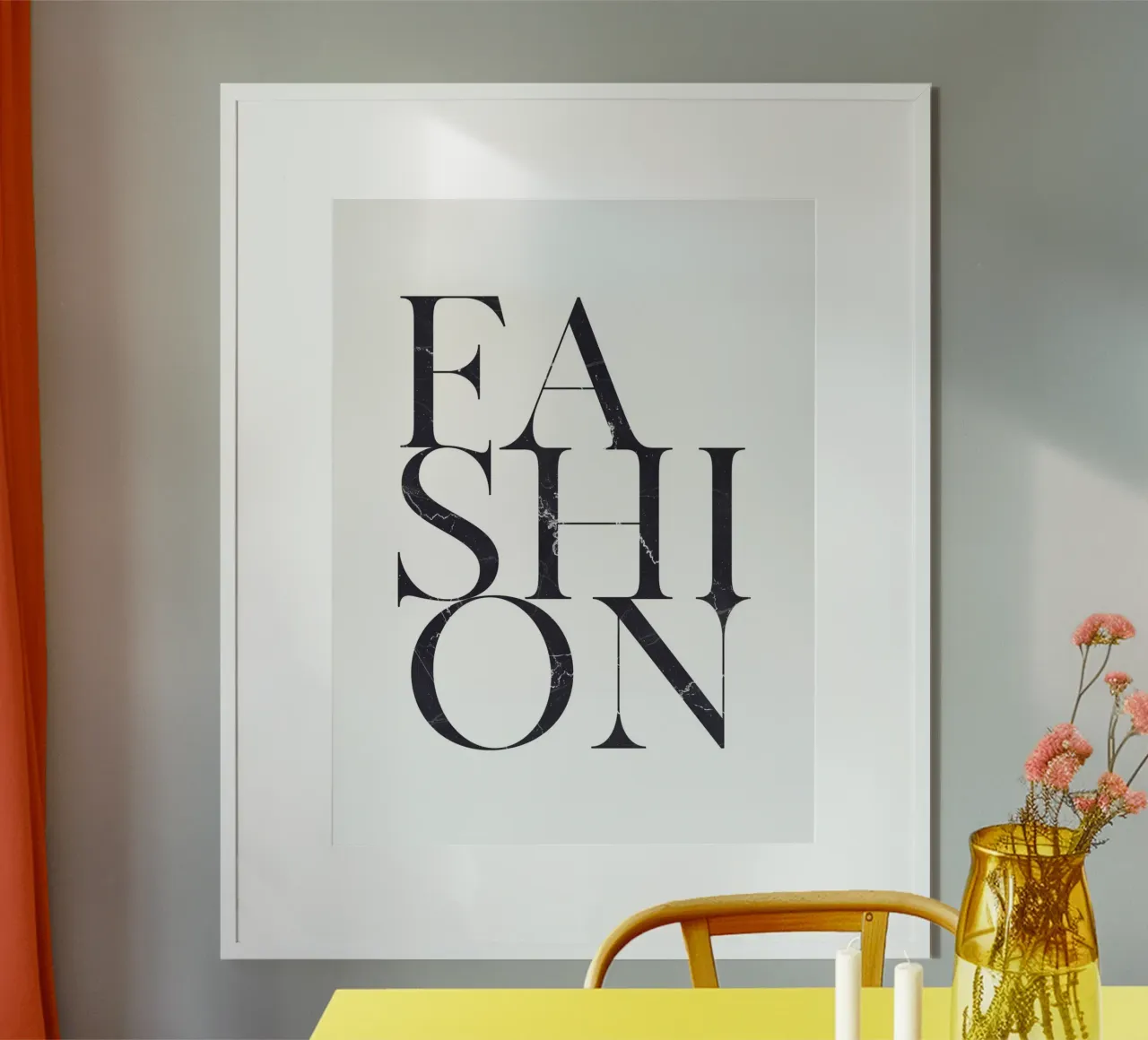 Tipografia di moda - Marble Design poster da Whole©