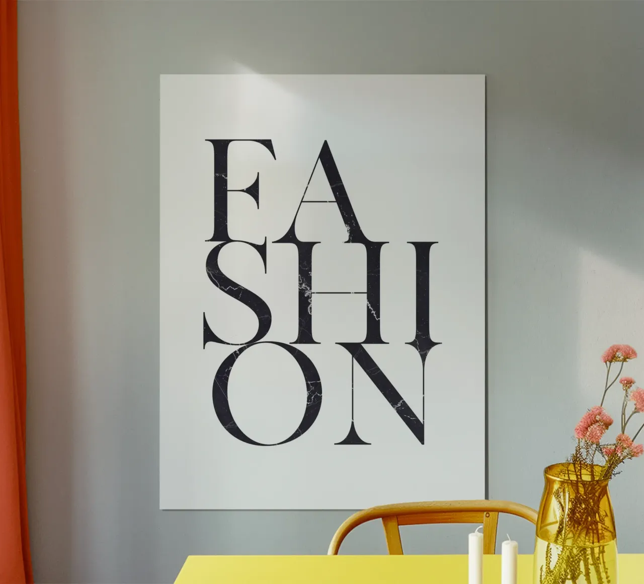 Tipografia di moda - Marble Design poster da Whole©
