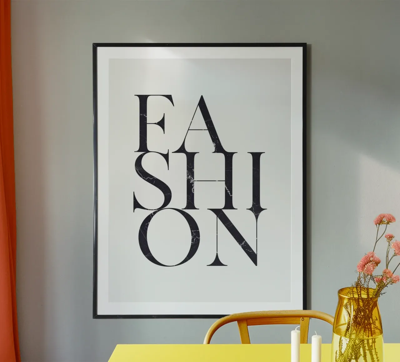 Tipografia di moda - Marble Design poster da Whole©
