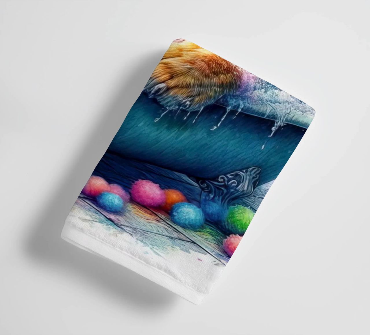 Un lion dans ma baignoire serviette de bain de ARTVI-SHOP