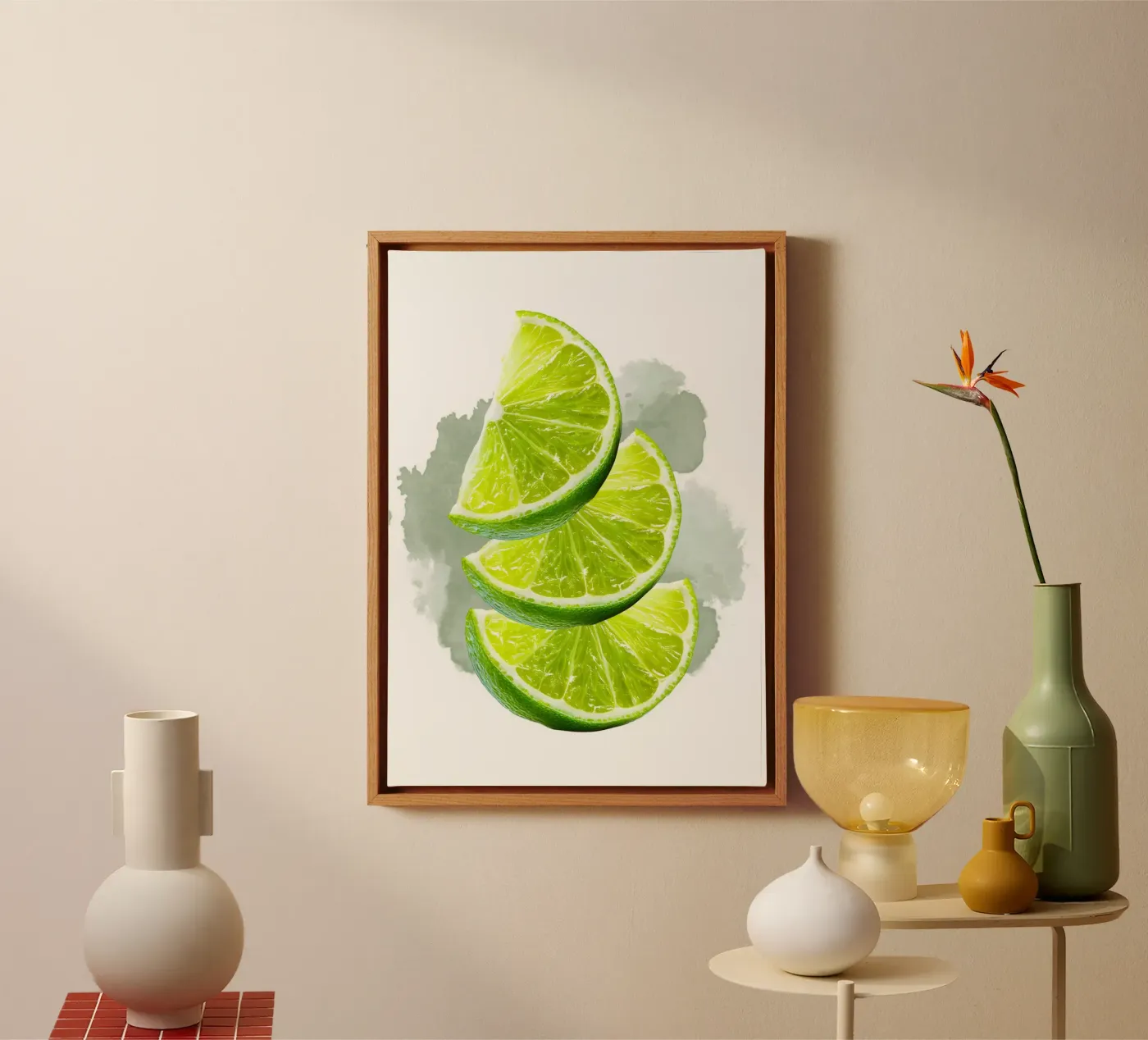 Lime canvas van Funkydays