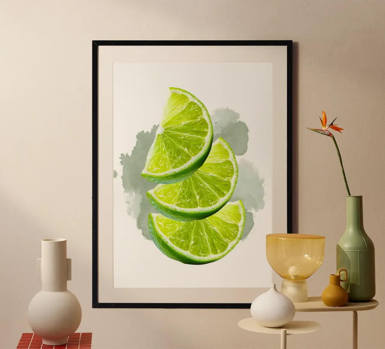 Lime Poster von Funkydays