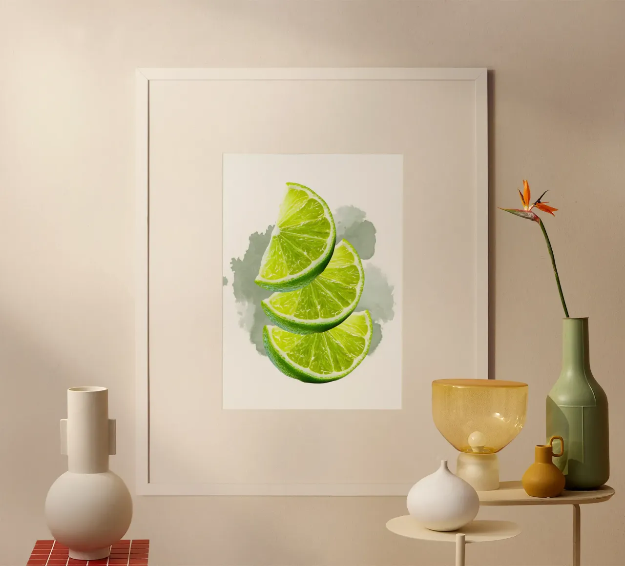 Lime Poster von Funkydays
