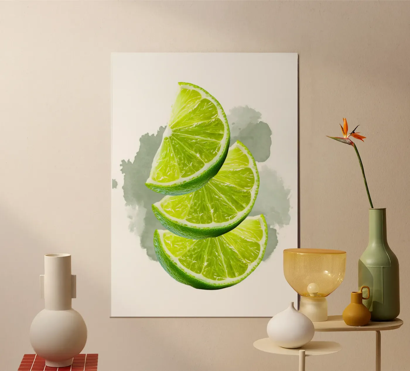 Lime poster van Funkydays