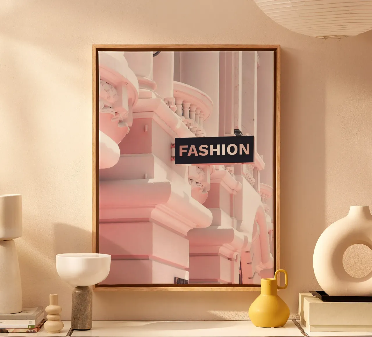 Mode-icoon - Stedelijke modekunst canvas met Baklijst van Whole©