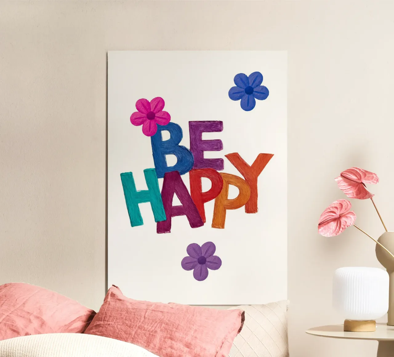 Be happy poster da Funkydays
